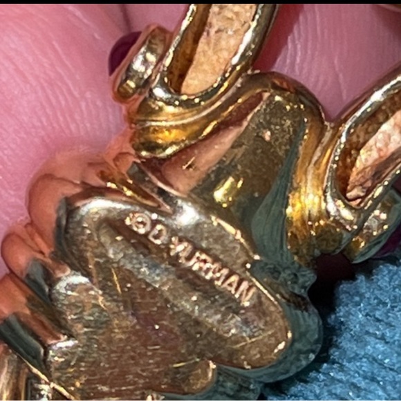 David Yurman 60.7 grams 18kt / 750 solid yellow gold bracelet w cabochon rubys - Picture 14 of 15